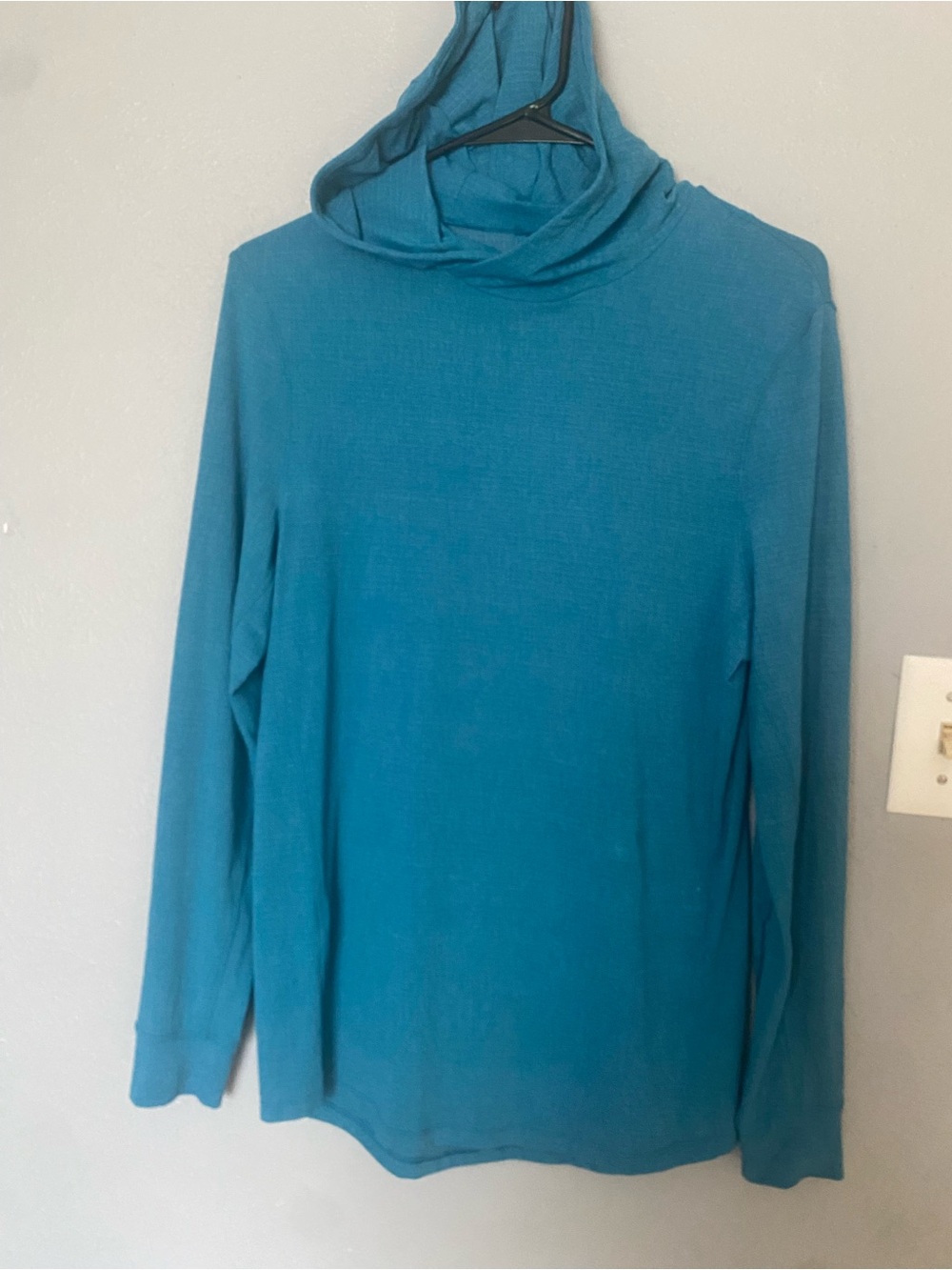 Lululemon Metal Vent Tech Hoodie Womens M/L Blue Green Sweater